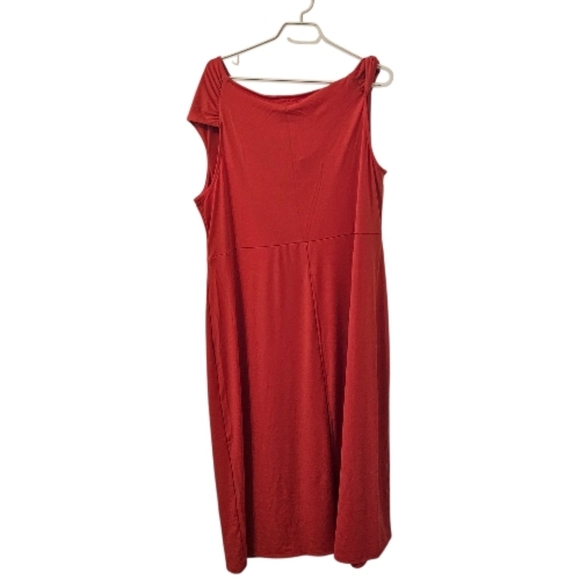 Orange The Occasion by Old Navy Women's One-Shoulder Midi Dress - Picture 3 of 7